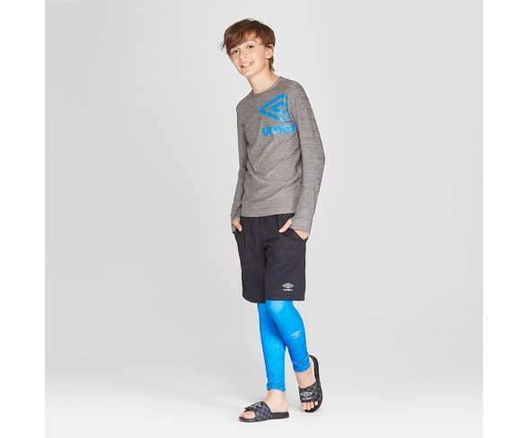 Umbro Boys' Compression Leggings - Electric Blue L