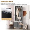 FURNIinspire Hall Trees Modern Luxury Hall Tree With Cushion, Versatile Coat Rack, 8 Hooks, Entryway Bench For Hallway, Gray, 13.7"*23.6"*70.8" - 4 of 4