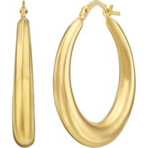 14k Yellow Gold 26mm Classic Round Hoop Earrings - 1 of 4