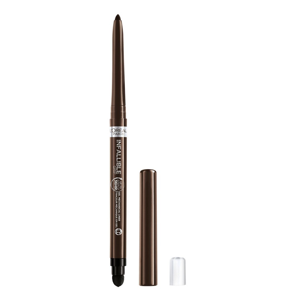 Photos - Eye / Eyebrow Pencil LOreal L'Oreal Paris Infallible Grip Waterproof Mechanical Gel Eyeliner - 220 Bro 