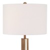 Possini Euro Design Brookline Farmhouse Rustic 63" Tall Standing Floor Lamp Column with LED Side Light Brown Wood Walnut Finish Living Room Bedroom - 3 of 4