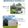 GustoWave 10x20 FT Heavy Duty Carport, Portable Garage for Cars, Boats, Trucks - 3 of 4
