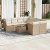 vidaXL Garden Sofa Set Beige PE Rattan Large Modular Garden Sofa Set - 2 of 4