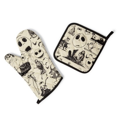 Nightmare Before Christmas Cotton Oven Mitt and Pot Holder Set