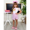 Schoolgirl Chic Puff Sleeve Top and Striped Skort Set Mia Belle Girls - 3 of 4