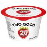 Two Good Low Fat Lower Sugar Strawberry Greek Yogurt - 5.3oz Cup
