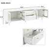 NicBex TV Stands for 75 inch TV,Retro Design Entertainment Center with 2 Cabinets and 2 Open Shelves,TV Console for Living Room, Bedroom, Home - 3 of 4