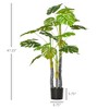 Cesicia 4FT Artificial Monstera Tree, Faux Decorative Plant in Nursery Pot for Indoor or Outdoor D¨¦cor - 3 of 4