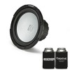 Kicker 45KMF102 10" Weather-Proof Subwoofer for Freeair Applications 2 Ohm- Kicker 45KMG10W 10" LED Grille (White) - 2 of 4