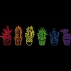 Adult Design By Humans Cactus Lover Succulent Rainbow Pride Garden By Avocato Racerback Tank Top - 2 of 2