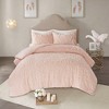 Sapphtopaz 3 Pcs Tufted Cotton Comforter Set Bedding Set Chenille Medallion Duvet Cover Set 1 Duvet Cover, 2 Pillow Shams, Machine Washable - 4 of 4