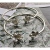 Better Jewelry, Flower Hibiscus .925 Sterling Silver West Indian Bangles, 1 pair - 4 of 4