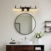 DAKAFUL Crystal Bathroom Vanity Light, Vanity Fixtures with Clear Textured Shades,Wall Sconce Over Mirror,for Bedroom/home decor - 3 of 4