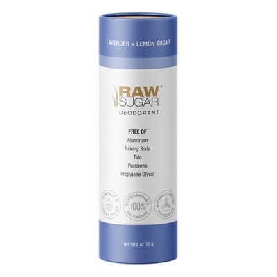 Raw Sugar Lemon Sugar + Lavender Aluminum Free Deodorant  - 2oz