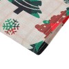 Unique Bargains Christmas Place Mats Linen Red Green Beige White 13"x17.7" 2 Pcs - 4 of 4