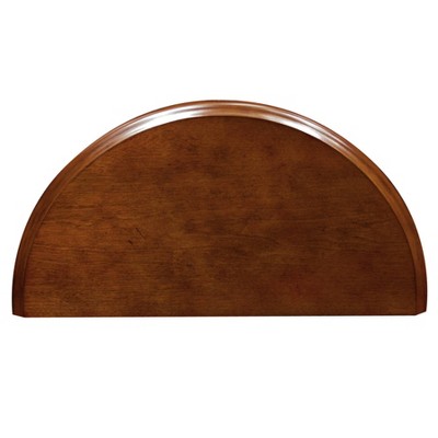 Round Chocolate Cherry Wood Hall Stand with Storage