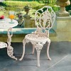 Design Toscano Villa Ravello Rose Garden Cast Iron Bistro Chair: Each - 2 of 4