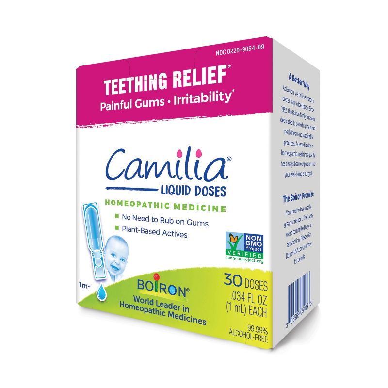Boiron Camilia Teething Drops for Daytime and Nighttime Relief of Painful or Swollen Gums and Irritability in Babies - 30ct, 4 of 17