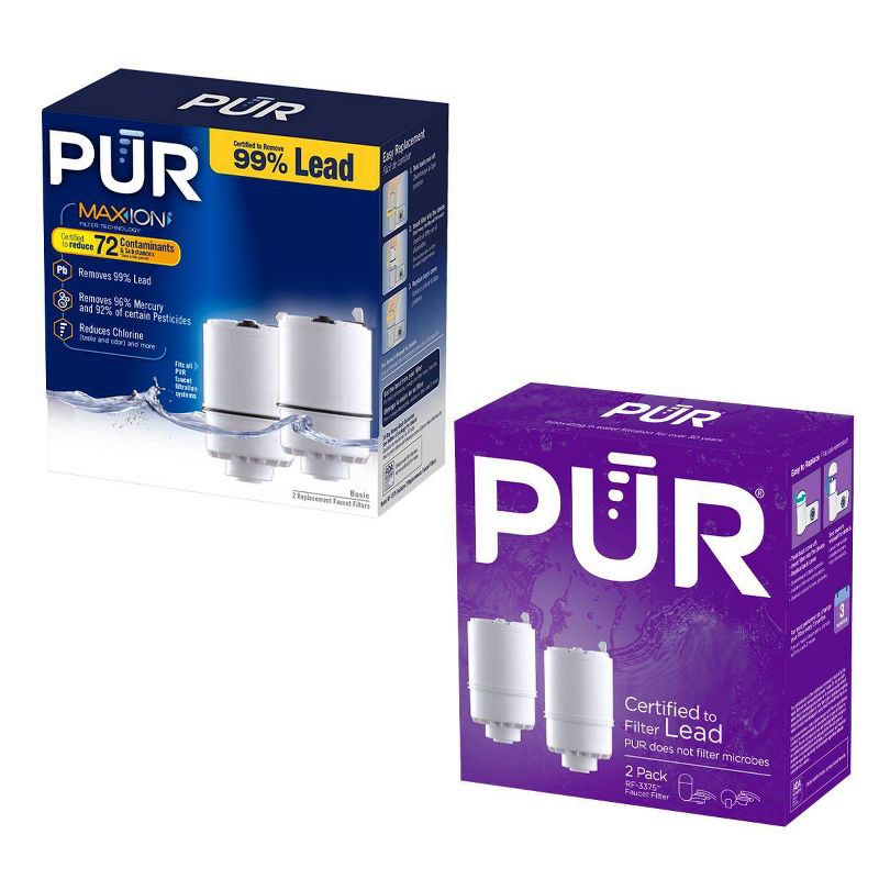 PUR Faucet Mount Water Filter Replacement - 2 pack, 5 of 10