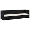vidaXL Garden Bed Black, Cream White PE Rattan, Powder-Coated Steel - 3 of 4