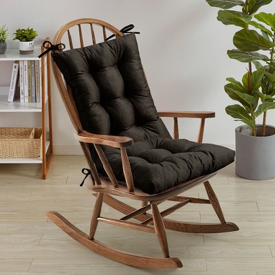 Rocking Chair Cushion 2 Piece Tufted Non Slip Set of Upper and Lower Cushions by Sweet Home Collection®