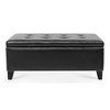 NicBex Modern 38.4" Storage Bench Leather Accent Stool with Button Tufted Top for Entryway and Living Room - 4 of 4