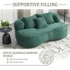 Chic Crate-Bean Bag Recliner Sofa – High Back Durable Lounger for Adults & Kids, All-Weather Indoor/Outdoor, Emerald Accent Floor Lounge Chair - 3 of 4