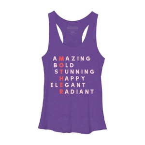 Women's Design By Humans Mother's Day Amazing Mom Definition By programmerhumor Racerback Tank Top - 1 of 2