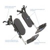 Invacare Wheelchair Elevating Legrests with Composite Footplates & Non-Padded Calf Support - 3 of 4
