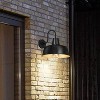 ROTTOGOON Dusk to Dawn Outdoor LED Wall Sconce Matte Black & Gold Gooseneck Barn Light 2-Pack - 2 of 4