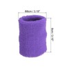 Unique Bargains Cotton Terry Cloth Tennis Basketball Working Out Running Wicking Air Permeable Sports Sweatbands 48 Pcs - 2 of 4