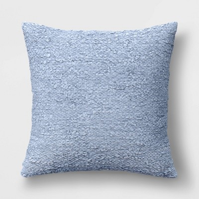 Woven Cotton Textured Square Throw Pillow Blue - Threshold™ : Target