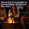 Sunnydaze Outdoor Camping or Backyard Large Round Cauldron Fire Pit Bowl with Log Poker and Spark Screen - 29" - 4 of 4
