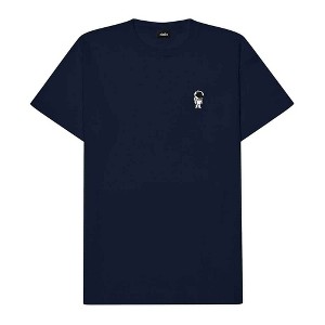 Dalix Astronaut Embroidered Relaxed Heavy Soft Cotton T Shirt Mens - 1 of 4