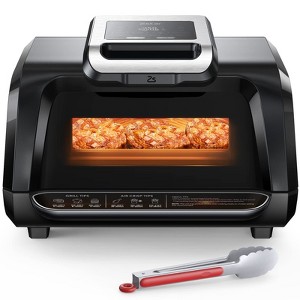 Indoor Grill Air Fryer Combo, 7-in-1 Smokeless Electric Grill with View Window for Healthy Cooking - 1 of 4