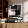 BRINJOY Countertop Coffee Pod Organizer - 72-Capacity Drawer Storage with Sliding Baskets, Wooden Top for Coffee Stations (Black) - 4 of 4
