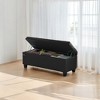 SONGMICS Storage Ottoman Bench, Storage Bench, Entryway Bedroom Bench, Loads 330 lb, Synthetic Leather, for Bedroom, Living Room - 3 of 4