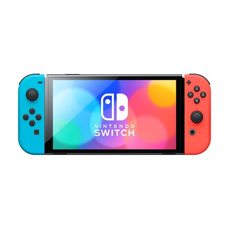 Nintendo Switch - OLED Model with Neon Red &#38; Neon Blue Joy-Con, 4 of 7