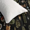 Autumn/Winter Forest-Inspired Mushroom & Plant Fleece Quilt 3-Piece Set,Thickened Warmth Natural Style Bedding Set (1Quilt+ 2Pillowcases) - 4 of 4