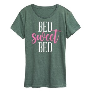 Women's - Instant Message - Bed Sweet Bed Short Sleeve Graphic T-Shirt - 1 of 4