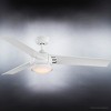 Urban Ambiance Luxury Contemporary Ceiling Fan 13.505''H x 52''W,  Matte White Finish,  Tamworth Collection, UHP9350 - 4 of 4