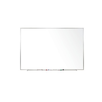 Ghent Magnetic Porcelain Whiteboard Aluminum Frame 3' H x 4' W (M1-34-1) 