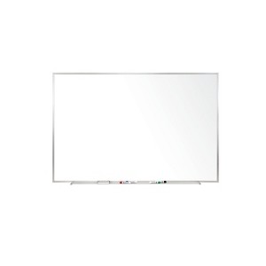 Ghent Magnetic Porcelain Whiteboard Aluminum Frame 3' H x 4' W (M1-34-1) - 1 of 4