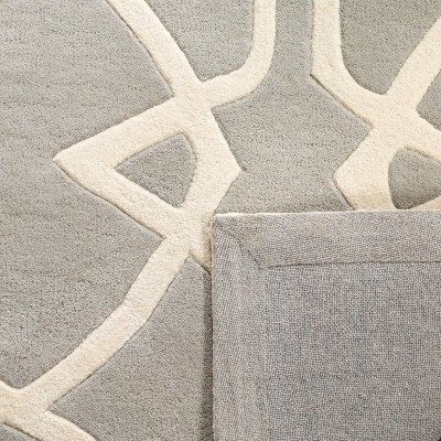 Capri Gray and Ivory Hand-Tufted Wool Area Rug