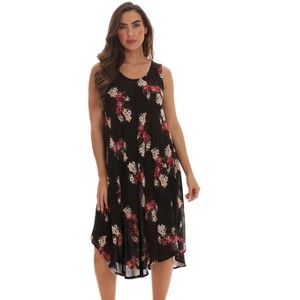 Riviera Sun Womens Floral Print Summer Dress - Beach Cover Up Sundress - Dresses for Women - 1 of 3