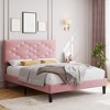 Twin/Full/Queen Size Bed Frame with Headboard, Modern Platform Bed with Wooden Slats Support, No Box Spring Needed & Noise Free - 2 of 4