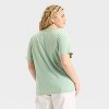 Women's Mickey & Friends Short Sleeve Graphic T-Shirt - Green - 3 of 3