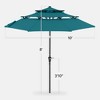 Best Choice Products 10ft 3-Tier Patio Umbrella, Market Sun Shade w/ Tilt Adjustment, Easy Crank - 2 of 4