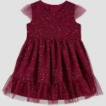 Carter's Just One You® Baby Girls' Glitter Dress - Burgundy