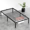 14 Inch Twin Bed Frame Metal Platform, Twin Bed Frame with Ample Storage, No Box Spring Needed and Steel Slat Support, Easy Assembly, Black - 3 of 4